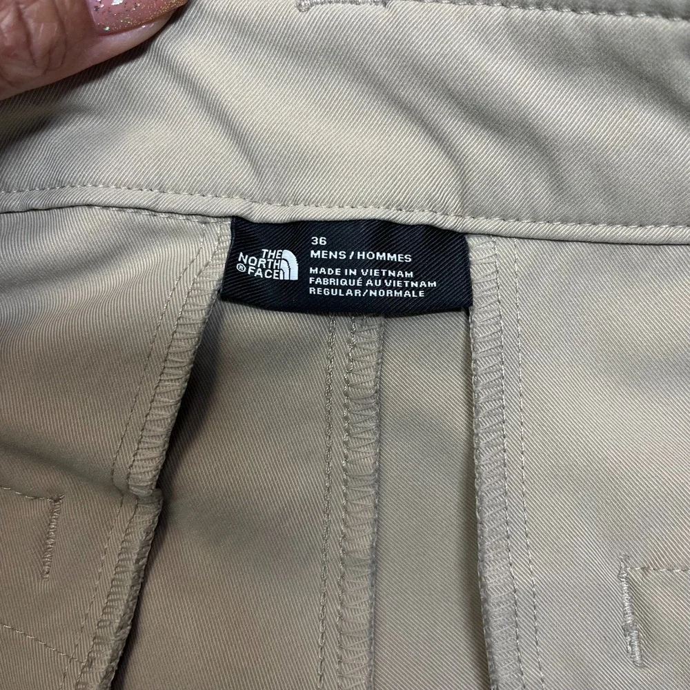 The North Face Chino Pants Mens Beige Flat Front Pockets Classic Outdoor - 36X30